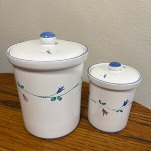 Vintage made in Italy portofino Ceramic Canister Set